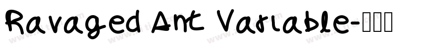 Ravaged Ant Variable字体转换